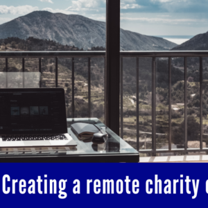 Creating a remote charity office course icon