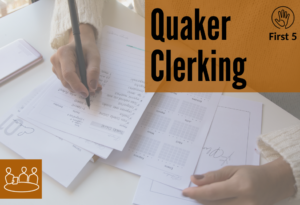Quaker clerking image