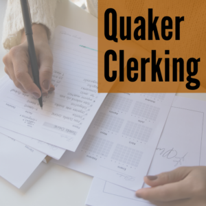 Quaker clerking image