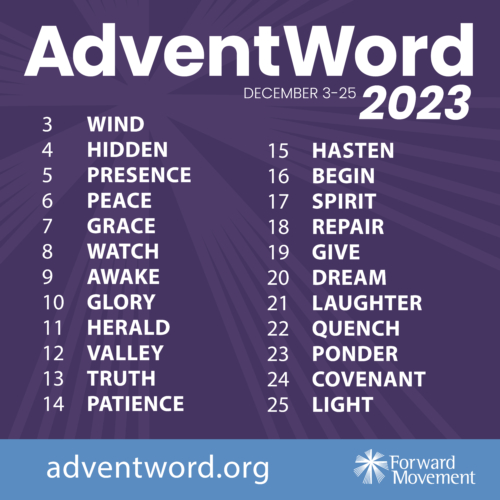 List of AdventWords