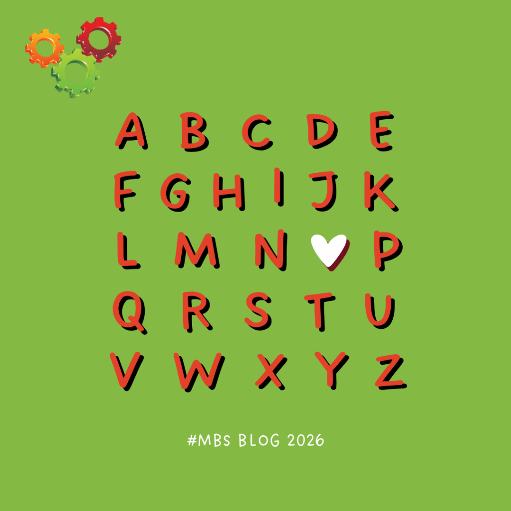 the alphabet representing our blog series